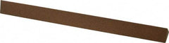 Made in USA - 6" Long x 1/2" Wide x 1/2" Thick, Aluminum Oxide Sharpening Stone - Triangle, Medium Grade - Top Tool & Supply