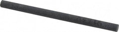 Made in USA - 4" Long x 1/4" Diam x 1/4" Thick, Silicon Carbide Sharpening Stone - Round, Fine Grade - Top Tool & Supply