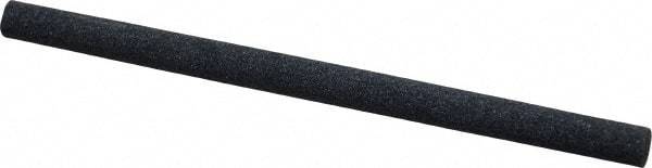 Made in USA - 4" Long x 1/4" Diam x 1/4" Thick, Silicon Carbide Sharpening Stone - Round, Medium Grade - Top Tool & Supply