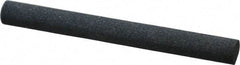 Made in USA - 4" Long x 3/8" Diam x 3/8" Thick, Silicon Carbide Sharpening Stone - Round, Medium Grade - Top Tool & Supply