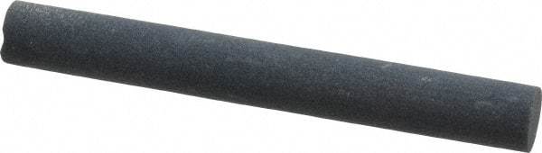 Made in USA - 4" Long x 1/2" Diam x 1/2" Thick, Silicon Carbide Sharpening Stone - Round, Fine Grade - Top Tool & Supply