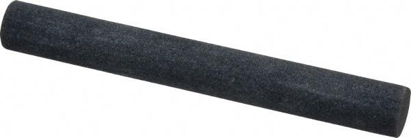 Made in USA - 4" Long x 1/2" Diam x 1/2" Thick, Silicon Carbide Sharpening Stone - Round, Medium Grade - Top Tool & Supply