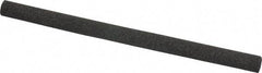 Made in USA - 4" Long x 1/4" Diam x 1/4" Thick, Aluminum Oxide Sharpening Stone - Round, Coarse Grade - Top Tool & Supply