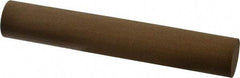 Made in USA - 6" Long x 1" Diam x 1" Thick, Aluminum Oxide Sharpening Stone - Round, Medium Grade - Top Tool & Supply