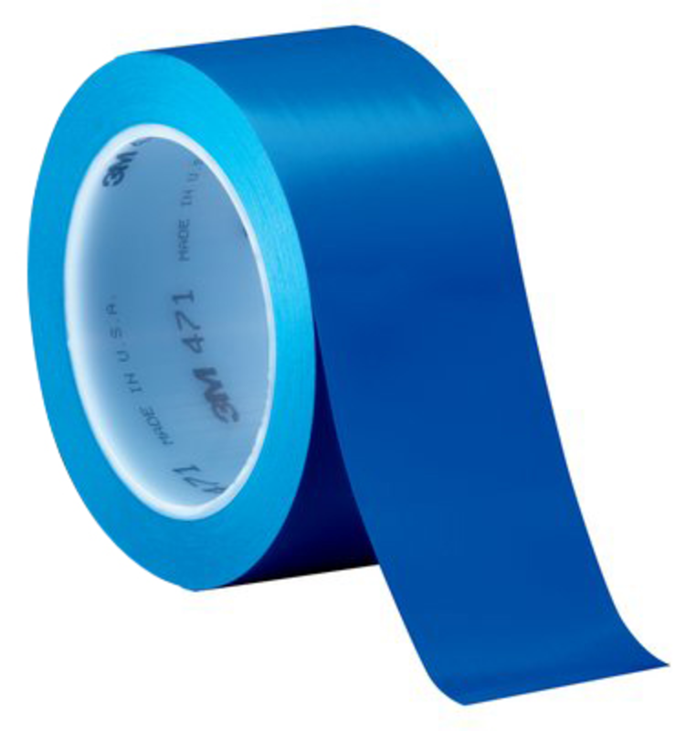 List 471 4" x 36 ydsVinyl Tape - Blue - Top Tool & Supply