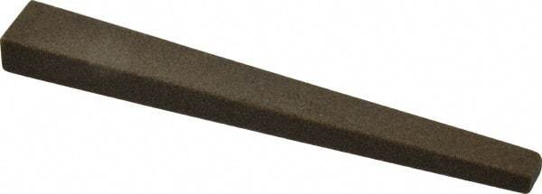 Made in USA - 1/2" Wide x 4" OAL, Aluminum Oxide Sharpening Stone - Flat Tapered, Coarse Grade, 120 Grit - Top Tool & Supply