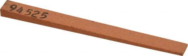 Made in USA - 5/16" Wide x 4" OAL, Aluminum Oxide Sharpening Stone - Flat Tapered, Fine Grade, 320 Grit - Top Tool & Supply