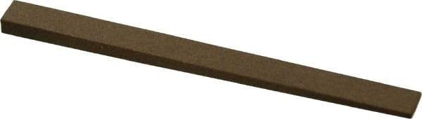 Made in USA - 5/16" Wide x 4" OAL, Aluminum Oxide Sharpening Stone - Flat Tapered, Medium Grade, 220 Grit - Top Tool & Supply