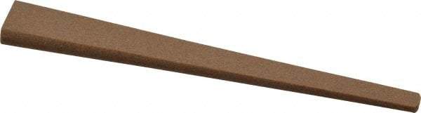 Made in USA - 1/2" Wide x 4" OAL, Aluminum Oxide Sharpening Stone - Oval Tapered, Medium Grade, 220 Grit - Top Tool & Supply