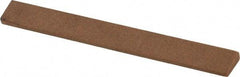 Made in USA - 7/16" Wide x 4" OAL, Aluminum Oxide Sharpening Stone - Oval Tapered, Medium Grade, 220 Grit - Top Tool & Supply