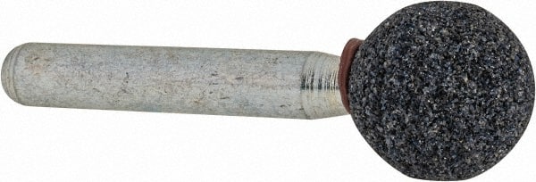 Grier Abrasives - 5/8" Head Diam x 5/8" Thickness, A26, Ball End, Aluminum Oxide Mounted Point - Top Tool & Supply