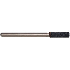 Grier Abrasives - 1/8 x 1/2" Head Diam x Thickness, W146, Cylinder, Aluminum Oxide Mounted Point - Top Tool & Supply