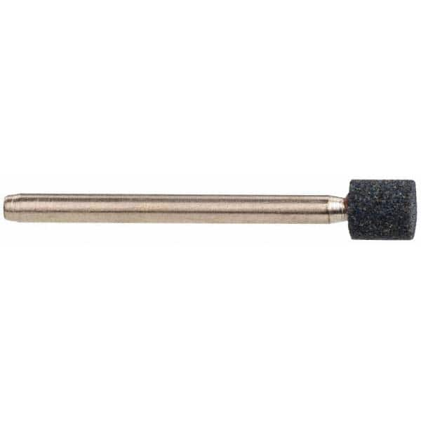 Grier Abrasives - 1/4 x 1/4" Head Diam x Thickness, W160, Cylinder, Aluminum Oxide Mounted Point - Top Tool & Supply