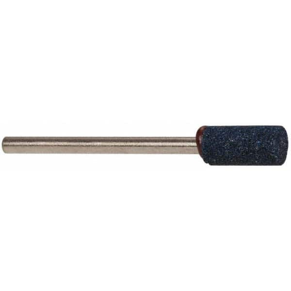 Grier Abrasives - 1/4 x 1/2" Head Diam x Thickness, W163, Cylinder, Aluminum Oxide Mounted Point - Top Tool & Supply