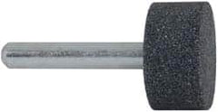 Grier Abrasives - 1 x 1/2" Head Diam x Thickness, W218, Cylinder, Aluminum Oxide Mounted Point - Top Tool & Supply