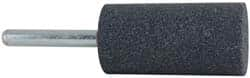 Grier Abrasives - 1 x 2" Head Diam x Thickness, W222, Cylinder, Aluminum Oxide Mounted Point - Top Tool & Supply