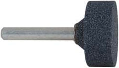 Grier Abrasives - 1-1/4 x 1/2" Head Diam x Thickness, W227, Cylinder, Aluminum Oxide Mounted Point - Top Tool & Supply