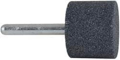 Grier Abrasives - 1-1/4 x 1" Head Diam x Thickness, W229, Cylinder, Aluminum Oxide Mounted Point - Top Tool & Supply