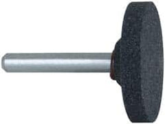 Grier Abrasives - 1-1/2 x 1/4" Head Diam x Thickness, W235, Cylinder, Aluminum Oxide Mounted Point - Top Tool & Supply