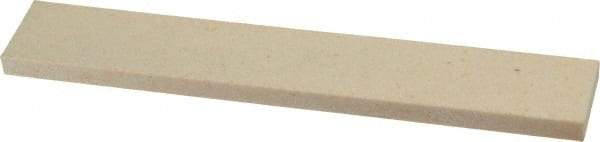 Norton - 120 Grit Aluminum Oxide Rectangular Roughing Stone - Fine Grade, 1" Wide x 6" Long x 1/4" Thick - Top Tool & Supply