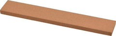 Norton - 180 Grit Aluminum Oxide Rectangular Roughing Stone - Very Fine Grade, 1" Wide x 6" Long x 1/4" Thick - Top Tool & Supply