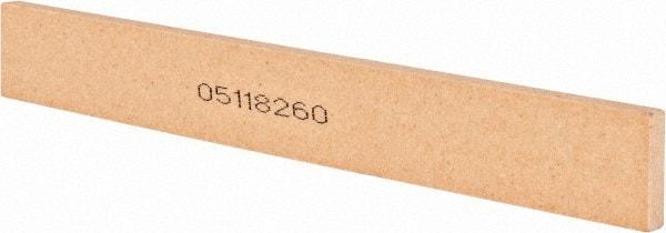 Norton - 120 Grit Aluminum Oxide Rectangular Roughing Stone - Fine Grade, 1" Wide x 8" Long x 1/4" Thick - Top Tool & Supply