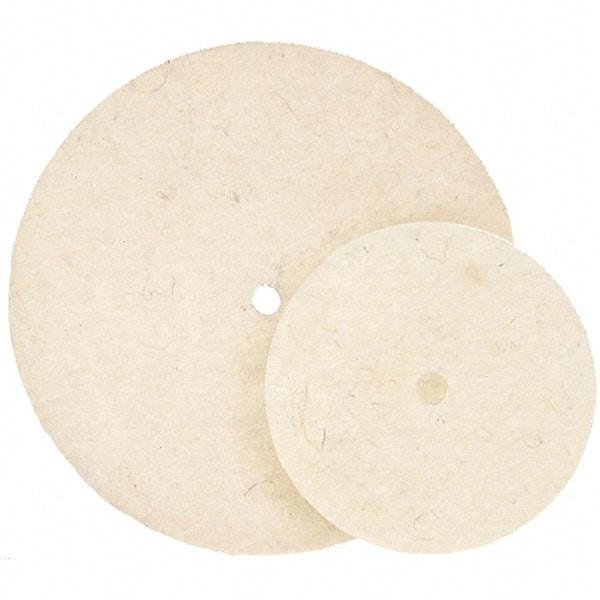 WALTER Surface Technologies - 7" Diam, Unmounted Buffing Wheel - Hook & Loop Felt Disc, High Density Density - Top Tool & Supply