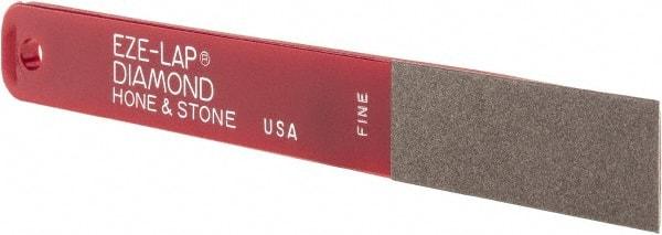 Eze Lap - Fine, 2" Length of Cut, Single End Diamond Hone - 600 Grit, 3/4" Wide x 3/16" High - Top Tool & Supply