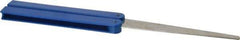 DMT - 9-1/2" OAL Coarse Flat Sharpener Diamond File - 3/4" Wide x 1/16" Thick, 4 LOC, Blue, 325 Grit - Top Tool & Supply