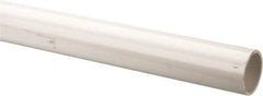 Made in USA - 2" Pipe, 5' Long PVC Unthreaded Plastic Pipe Nipple - 280 Max psi, 2.05" ID x 2-3/8" OD, Schedule 40, White - Top Tool & Supply