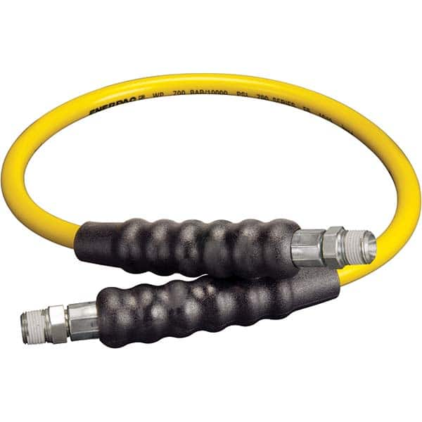 Enerpac - Hydraulic Pump Hose Inside Diameter (Inch): 0.25 Hose Length (Feet): 3.00 - Top Tool & Supply