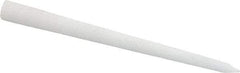 Norton - 3" Long x 1/4" Diam x 1/4" Thick, Novaculite Sharpening Stone - Round Tapered, Ultra Fine Grade - Top Tool & Supply