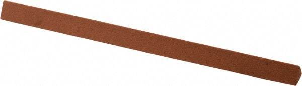 Norton - 4" Long x 1/4" Wide x 1/4" Thick, Aluminum Oxide Sharpening Stone - Triangle, Fine Grade - Top Tool & Supply