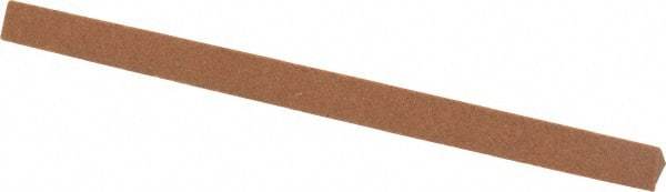 Norton - 4" Long x 1/4" Wide x 1/4" Thick, Aluminum Oxide Sharpening Stone - Triangle, Medium Grade - Top Tool & Supply