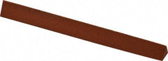 Norton - 4" Long x 3/8" Wide x 3/8" Thick, Aluminum Oxide Sharpening Stone - Triangle, Fine Grade - Top Tool & Supply