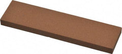 Norton - 4" Long x 1" Wide x 1/4" Thick, Aluminum Oxide Sharpening Stone - Rectangle, Medium Grade - Top Tool & Supply