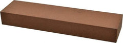 Norton - 8" Long x 2" Wide x 1" Thick, Aluminum Oxide Sharpening Stone - Rectangle, Medium Grade - Top Tool & Supply