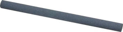 Norton - 4" Long x 1/4" Diam x 1/4" Thick, Silicon Carbide Sharpening Stone - Round, Fine Grade - Top Tool & Supply