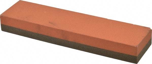 Norton - 8" Long x 2" Wide x 1" Thick, Aluminum Oxide Sharpening Stone - Rectangle, Coarse, Fine Grade - Top Tool & Supply