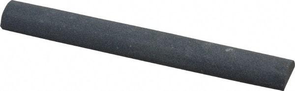 Value Collection - Half Round, Silicon Carbide, Toolroom Finishing Stick - 4" Long x 1/2" Wide, Fine Grade - Top Tool & Supply