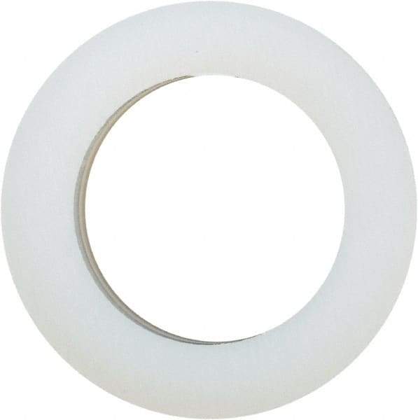 Made in USA - 5/16" Screw, Grade 6/6 Nylon Standard Flat Washer - 8.05mm ID x 1/2" OD, 3.18mm Thick - Top Tool & Supply