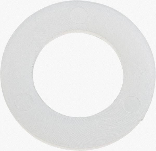 Made in USA - 7/16" Screw, Grade 6/6 Nylon Standard Flat Washer - 11.25mm ID x 3/4" OD, 0.81mm Thick - Top Tool & Supply