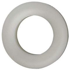 Made in USA - 7/16" Screw, Grade 6/6 Nylon Standard Flat Washer - 11.25mm ID x 3/4" OD, 3.18mm Thick - Top Tool & Supply