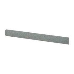 Value Collection - Half Round, Aluminum Oxide, Toolroom Finishing Stick - 4" Long x 3/8" Wide, Medium Grade - Top Tool & Supply