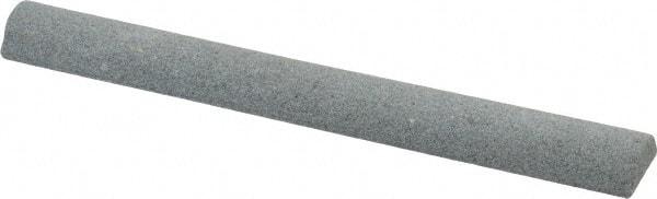 Value Collection - Half Round, Aluminum Oxide, Toolroom Finishing Stick - 4" Long x 1/2" Wide, Medium Grade - Top Tool & Supply