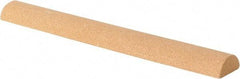 Value Collection - Half Round, Aluminum Oxide, Toolroom Finishing Stick - 4" Long x 1/2" Wide, Fine Grade - Top Tool & Supply