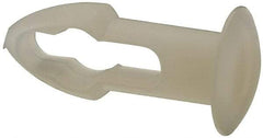 Made in USA - 3/16" Hole Diam, Keyhole Shank, Nylon Panel Rivet - 5/16" Material Thickness, 5/16" Head Diam - Top Tool & Supply