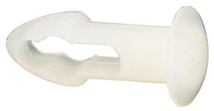 Made in USA - 3/16" Hole Diam, Keyhole Shank, Nylon Panel Rivet - 11/32" Material Thickness, 5/16" Head Diam - Top Tool & Supply