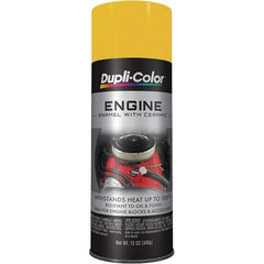 Dupli-Color - 12 oz Daytona Yellow Automotive Heat Resistant Paint - Gloss Finish, 500°F Max Temp, Comes in Aerosol Can - Top Tool & Supply