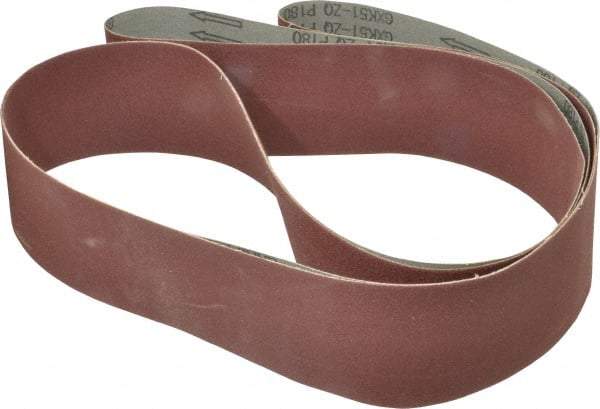 Tru-Maxx - 3" Wide x 132" OAL, 180 Grit, Aluminum Oxide Abrasive Belt - Aluminum Oxide, Very Fine, Coated - Top Tool & Supply